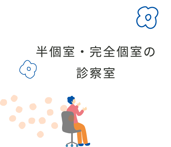 半個室・完全個室の診察室
