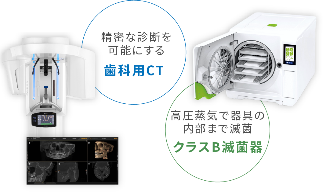 歯科用CTとクラスB滅菌器