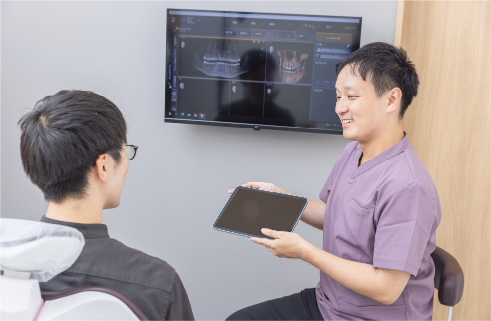 歯周病検査に基づき一人ひとりに合わせた治療プランをご提案